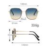 Fashion Sunglasses for Women Minimalist Frame Gradient Lenses Metal Legs Streamlined Design