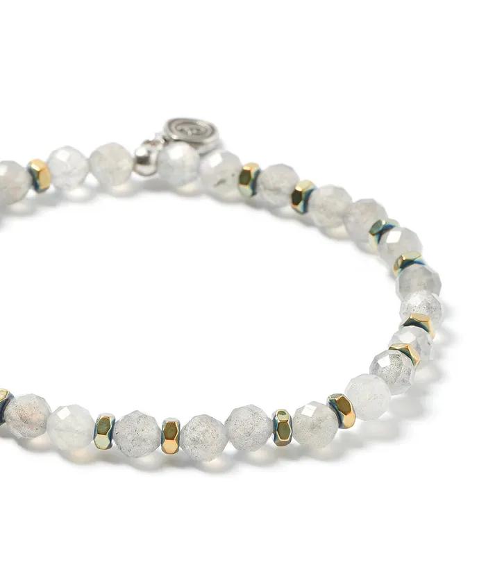 6mm Cut Labrato Green Chip Mix Gemstone Bracelet (C2503AC1359_GR)