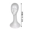 Head Model Abstract Long Neck Foam Female Mannequin Wig Hat Glasses Display Stand Model For Business Manikin White