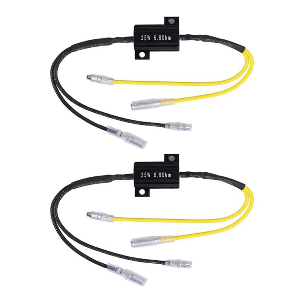 4x Resistors Cable LED Mini Turn Signal Motorcycle 6.8Ohm 25W Resistor Resistor