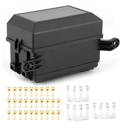 Fuse Holder Box 6Way Relay Fuse Socket Block with Terminal Car Modification