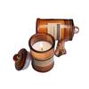 Creative Rectangular Brown Bottle Scented Candle Birthday Decoration Scented Glass Wedding Souvenir Scented Candle