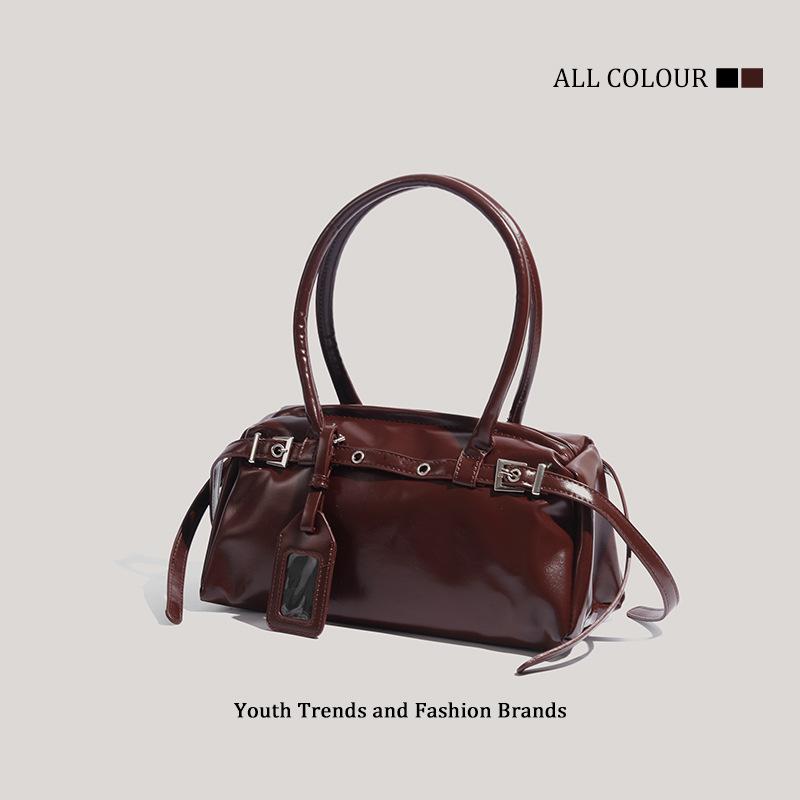 Autumn new sausage locomotive bag sweet cool women's handbag fashionable simple underarm bag