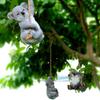 Cute Resin Simulation Koala Decoration Creative Animal Figurine as Yard Garden Ornament