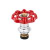 6*6 Cast Iron Valve Handle Gate Valve Ball Valve Hand Wheel Shutoff Value Decorative Water Pipe Fittings Red