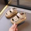 Sandálias Baotou para Criança com Cara Sorridente (0-2 anos) - Sapatos de Bebê Anti-Chute para Meninos e Meninas