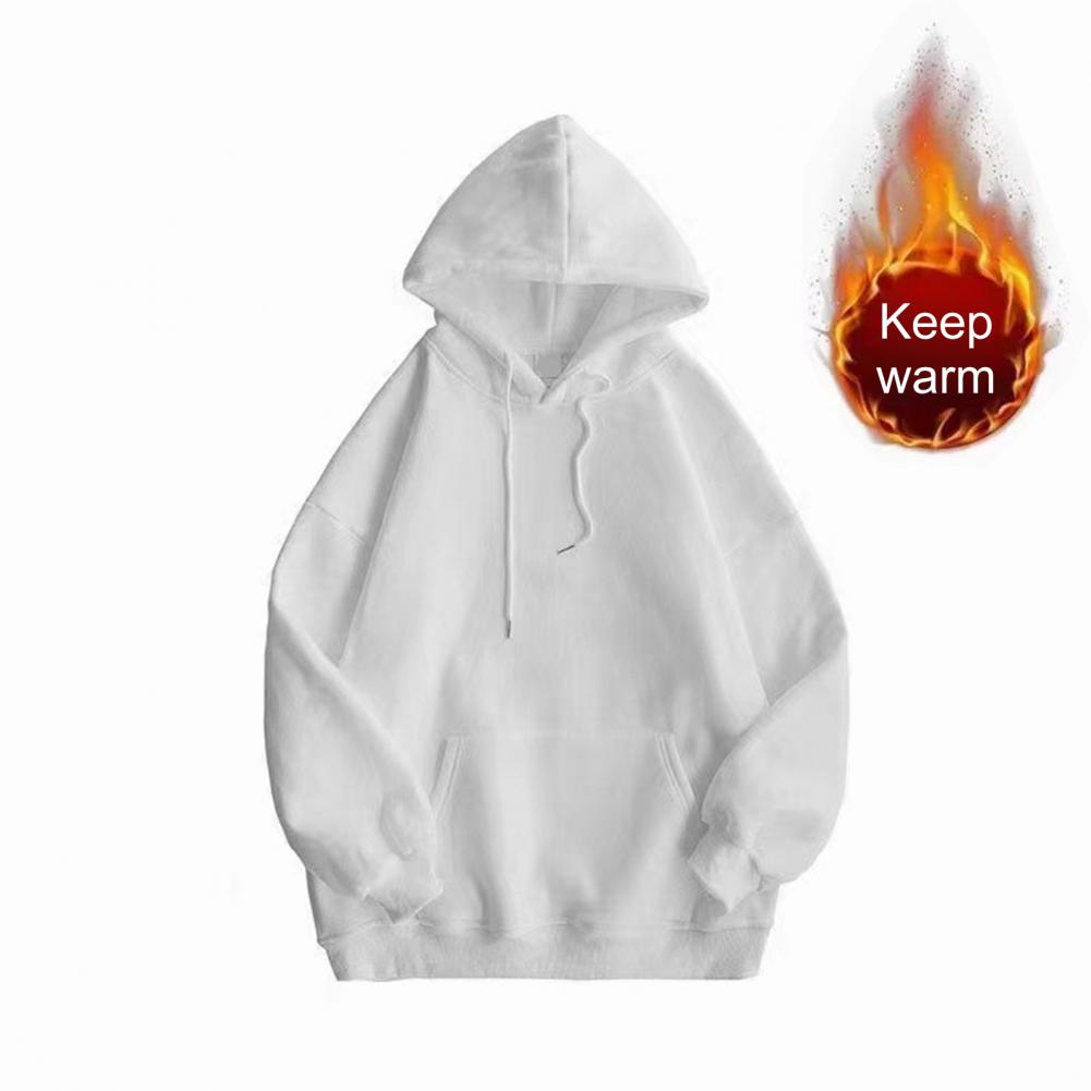 Korean Fashion Solid Color New In Hoodies & Sweat-shirt Woman Clothing Black Hoodie Pullover Men Hooded Sweatshirt Coats