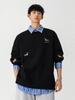 Felpa con cappuccio e polo da uomo alla moda in stile americano con ricamo di bassotto, Top autunnale da donna in due pezzi, Taglia piccola