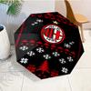 Ombrello Automatico Stampato Milan Football Club, 8 Stecche per Viaggio, Campeggio, Ombrello Casual, Regalo Essenziale per per famiglia e amici