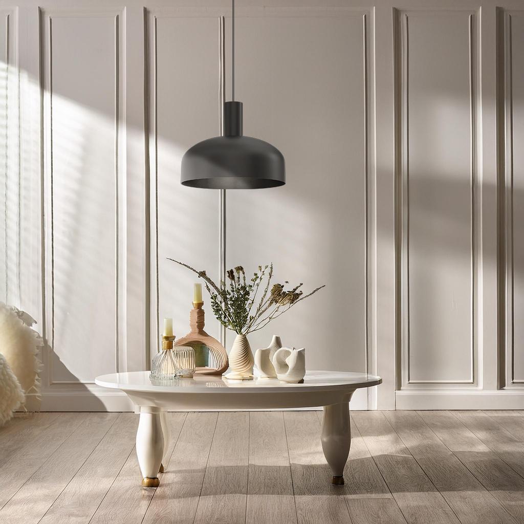 Visby Black 1Xe27 Hanging Lamp