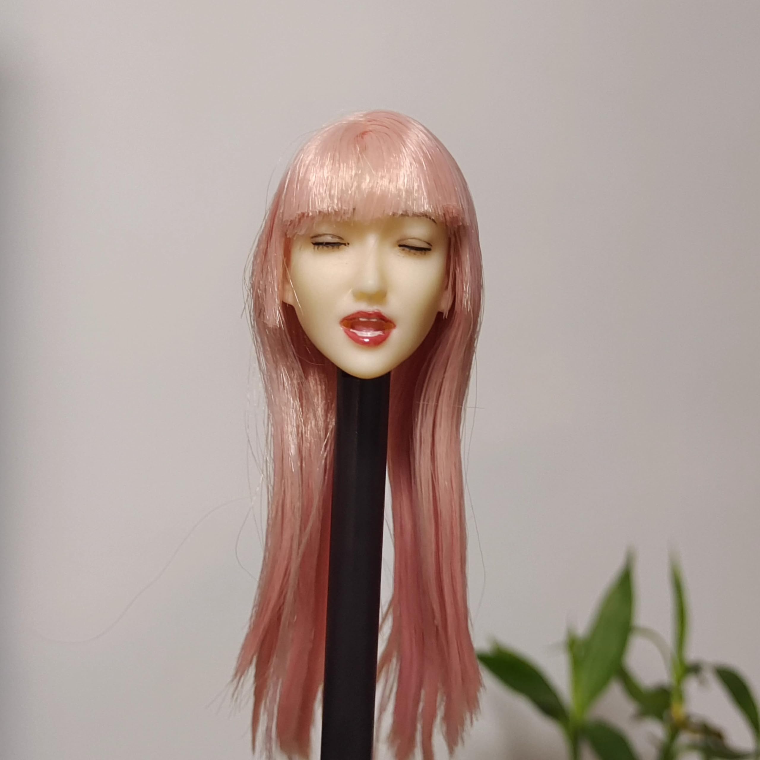 

Игрушки Хобби масштабная фигурка, совместимая с TBLeague, жемчужно-белая, закрытая, розовая, длинная красивая азиатская женская голова и одежда не & [TOYBARJAPAN] 1/6