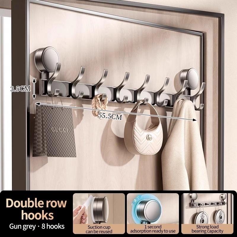 No Need To Drill Suction Cup Strong rear door hook, non-perforated bathroom storage rack hook, entrance door hanger for storage