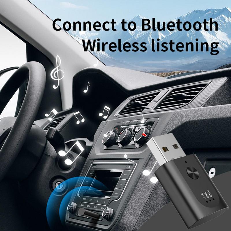 Wireless Transmitter Car Plug And Play Radio Transmitter Wireless FM Broadcast Seamless Wireless Connector Hands-Free Calling