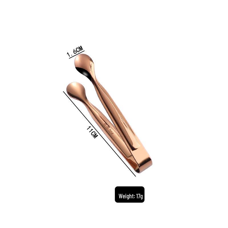Multi-functional 304 Stainless Steel Ice & Sugar Cube Tongs