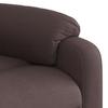 Recliner Chair with Lift Assistance Dark Brown Fabric