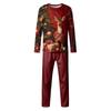 Family Casual Comfortable Long Sleeved Long Pants Christmas Printed Parent-child Set