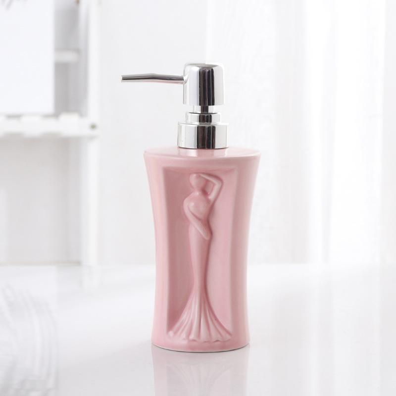 shampoo dispenser Ceramic hand sanitizer bottle lotion press bottle shampoo bottle bath gel sub bathroom accessories