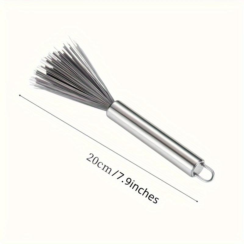 Multi-Purpose Long Handle Hanging Cleaning Brush, Stainless Steel, No Power Required, for Living Room, Bedroom, Bathroom, Kitchen, Furniture