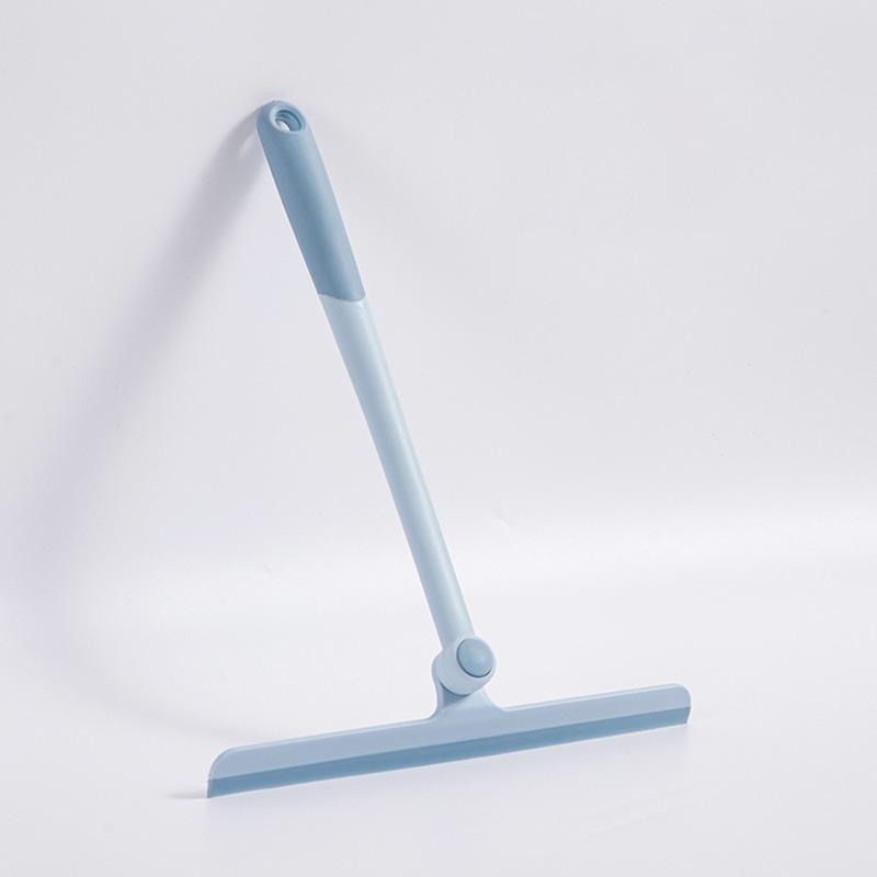 360 Degree Rotatable Shower House Squeegee Glass Wiper Scraper Squeegee Cleaner Silicone Holder Mirror Window Cleaner Scraper синий
