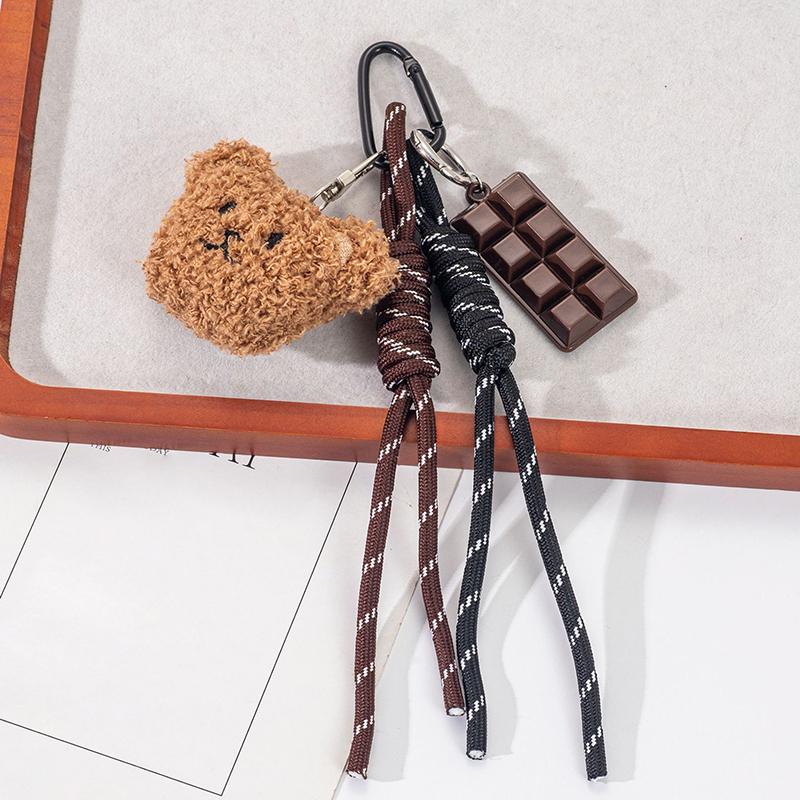 

Yogodlns Vintage Braided Rope Bag Handbag Backpack Pendant Maillard Color Cute Bear Bags Accessories Spare Parts for Bags one size разноцветный