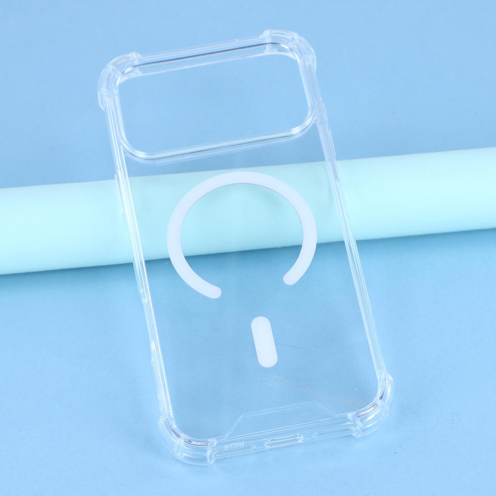 For iPhone 17 Pro Max Case Compatible with MagSafe 1.5mm Shockproof Clear Phone Back Cover