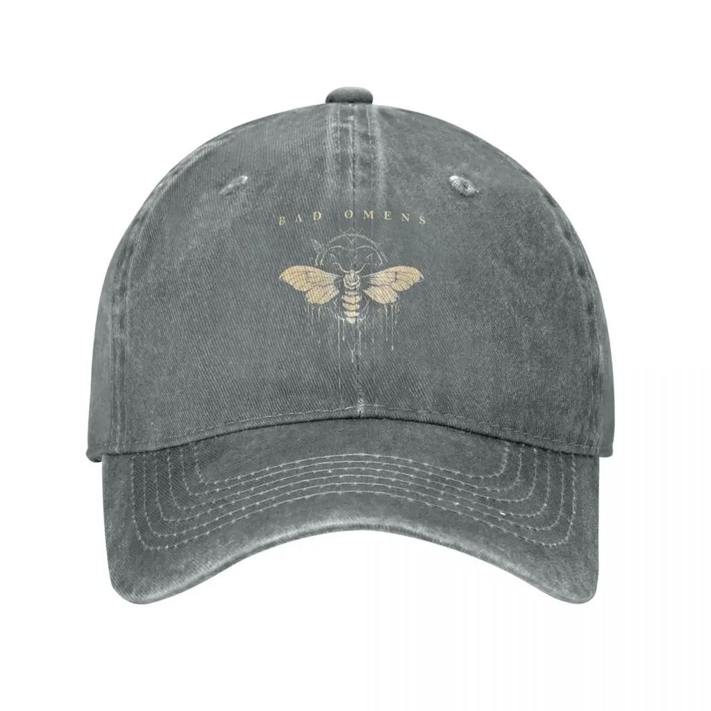 Bad Omens Moth Men Women Baseball Cap Metal Rock Distressed Denim Caps Hat Vintage Outdoor Gift Snapback Hat