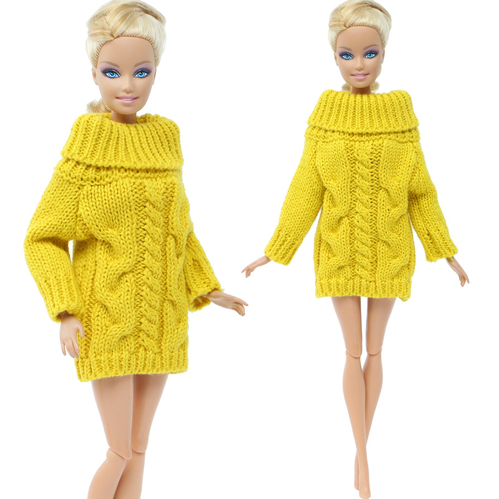 

В язаний светр для ляльки 30 см для ляльки Блайз Зимовий одяг ручної роботи для 11,5-дюймової іграшки для дівчинки(Жодних ляльок)