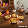 Pure Source India Heavy Mini Brass Diya/Lamp/Akhand Diya for Pooja Room