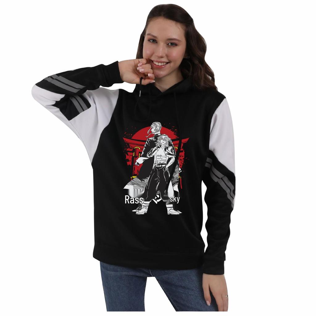 Tokyo Revengers Anime Color Block Hoodie - Autumn/Winter Student Style Sweatshirt