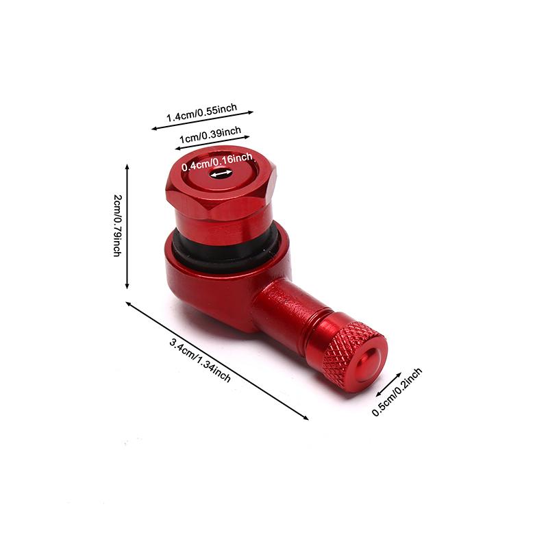 1pc Aluminum Alloy Valve Motorcycle Rim 90 Degree Angle Motorcycle Wheel Tire Tubeless Valve Stems For Rim Wheel Parts