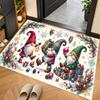 Tapis de sol thème Noël, Tapis doux, Décoration de fête intérieure pour la maison