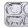 304 Stainless Steel Partitioned Cafeteria Plate Set