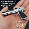 1:3 Scale Metal Mini Toy Gun Model Alloy Keychain Look Real Collection Pubg Exquisite Portable Decorations Gifts for Boys