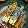 Vintage Van Gogh Oil Painting Metal Bookmark Reading Tool for Book Lovers Friends Student Awards Graduation Back To School Gift