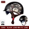 Motorcycle Helmet Retro Half Helmet Unisex Four Seasons Cycling Safety Helmet Cool