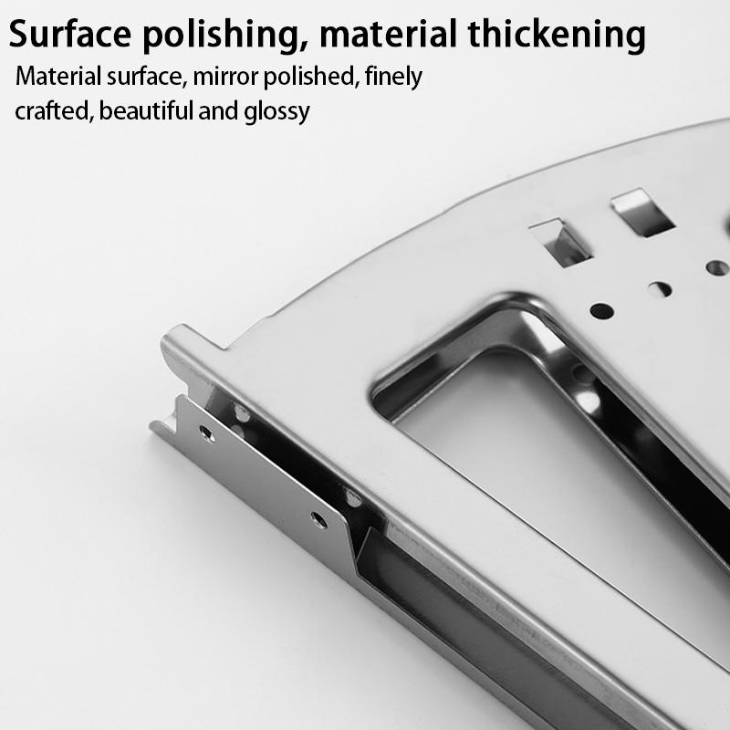 2 Bucăți Balama Dulap Pantofi Oțel Raft Pantofi Suport Flip Cadru Metalic Balama Raft Pantofi Durabil