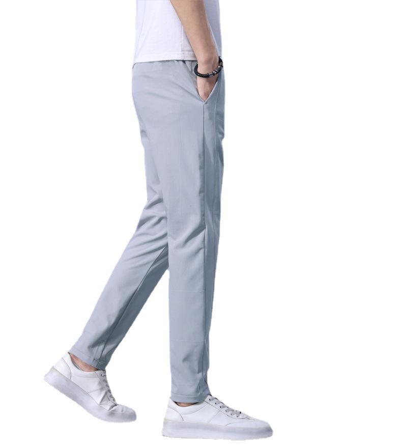 Men's Lightweight Quick-Dry Ice Silk Breathable Stretch Casual Pants