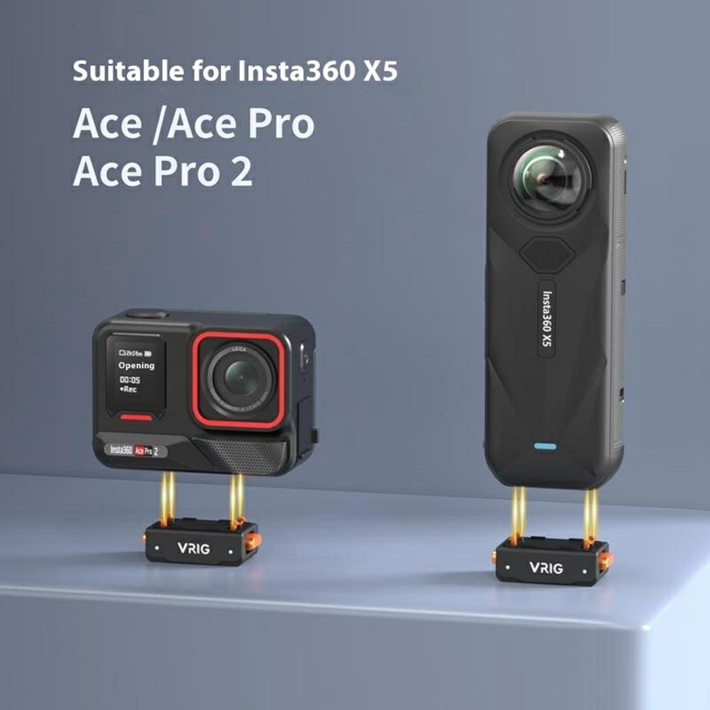 VRIG AC-42 1/4 Inch Base for Insta360 Ace Pro 2/Ace Pro/Ace Enhanced Button Feel Reduced Shake