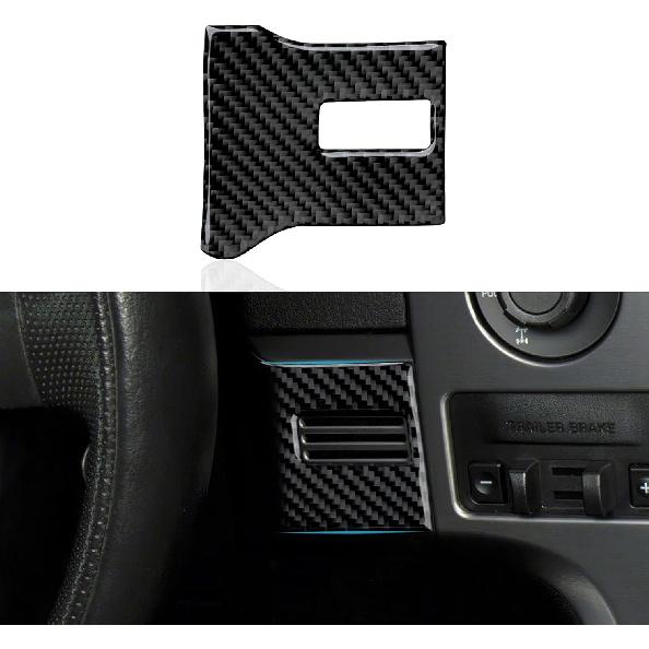 Car Carbon Fiber Dashboard Trument Panel Strip Sticker Cover Interior Trim Decal for Ford F150 2009 2010 2011 2012 2013 2014 Accessories