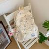Schoolbag Milk Moe Cartoon Cat Printed School Bag Japanese Soft Girl Fresh Age Reduction Student Class Travel Versatile Backpack