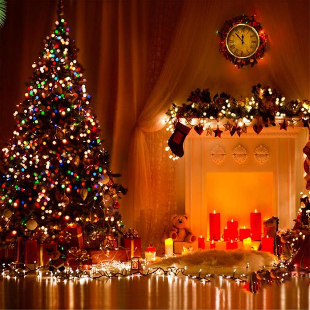 AKISOT Christmas LED Illumination Lights for Outdoor 33m 50m 100m 100m LED String 8 Lighting Memory Interior Christmas Decorative Wired LED Garland