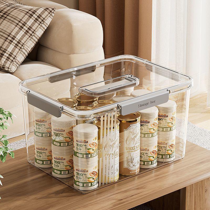 Transparente Kunststoff-Aufbewahrungsbox für Zuhause, Auto und Bücher - Ideal für Kleidung und Organisation