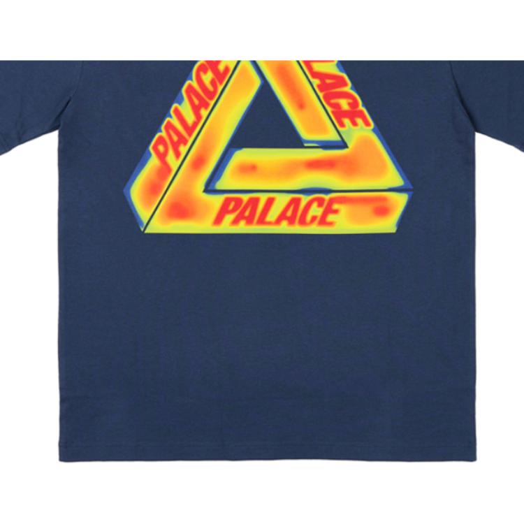 Palace Heat Sensi T-Shirt Navy Unisex Tops Blue P26TS188