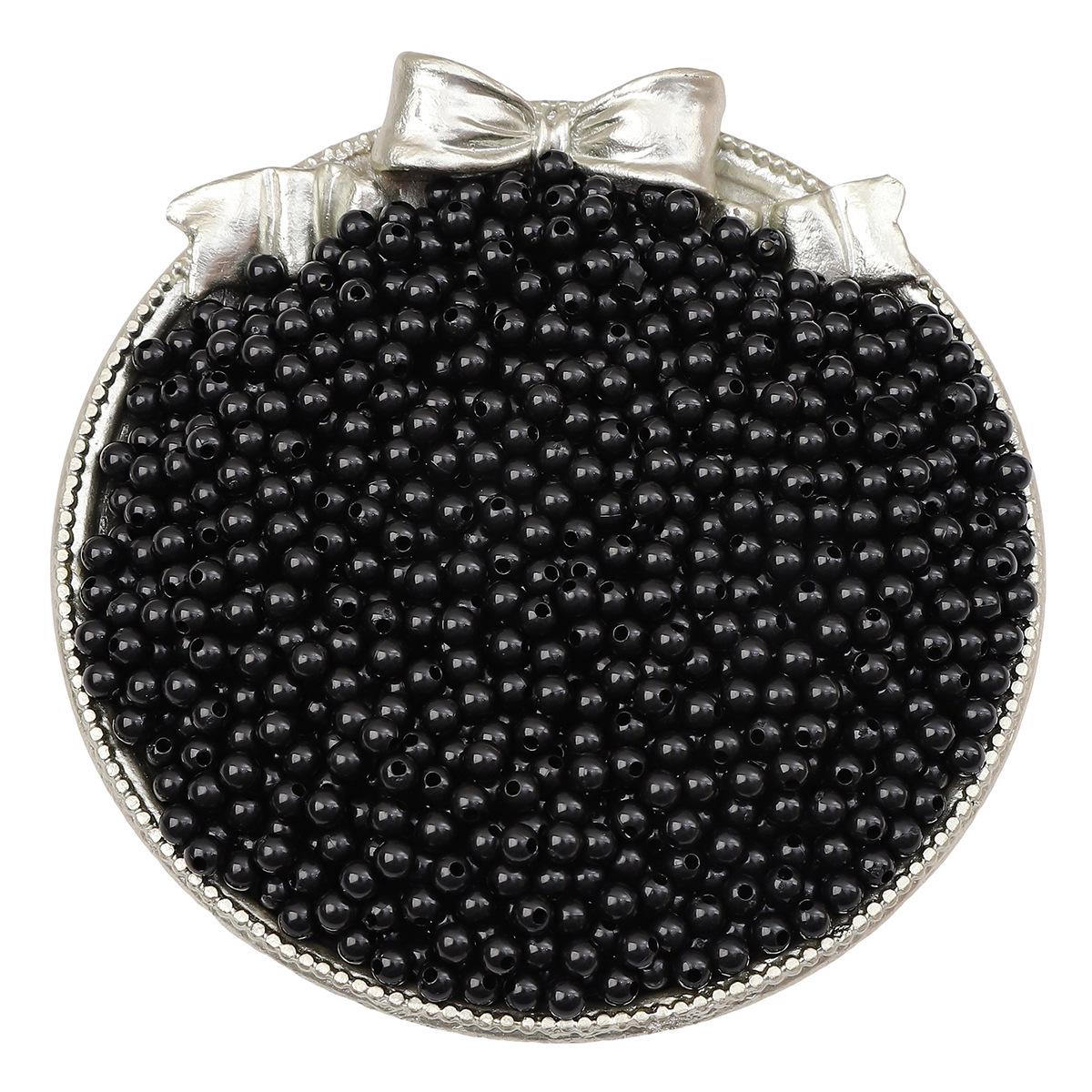 

3/4mm Solid Color Acrylic Round Beads for DIY Handmade Bracelets and Jewelry Accessories. 4mm Diameter 1mm Hole (about 300 pieces)