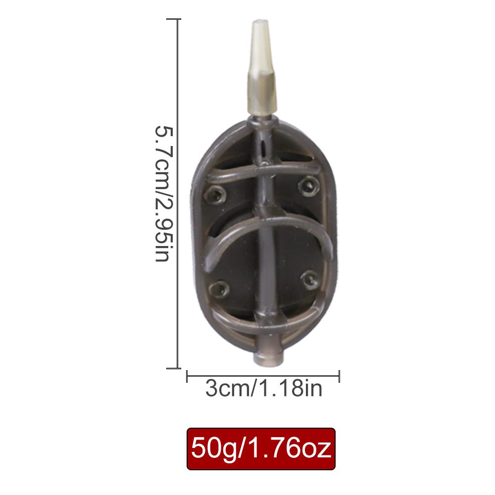 FTK 1pcs  Fishing Method Bait Cage 20g/35g/45g/50g/65g Quick-Release Bait Cage Bait Basket Fishing Feeder Fishing Equipment Accessory