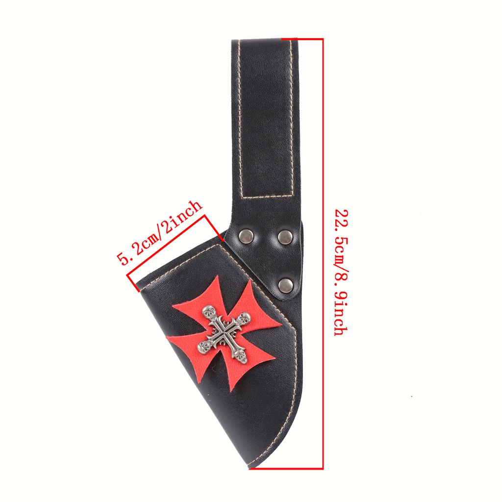 Medieval PU Leather Knight Sword Scabbard Viking Knight Leather Knife Holder Role Playing Live Action Role Playing Accessories