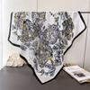 Butterfly Flower Simulation Silk High-End Printing Large Square Scarf Silk Scarf Shawl Headscarf Neck Protection Scarf Decorative Women'S Scarf
