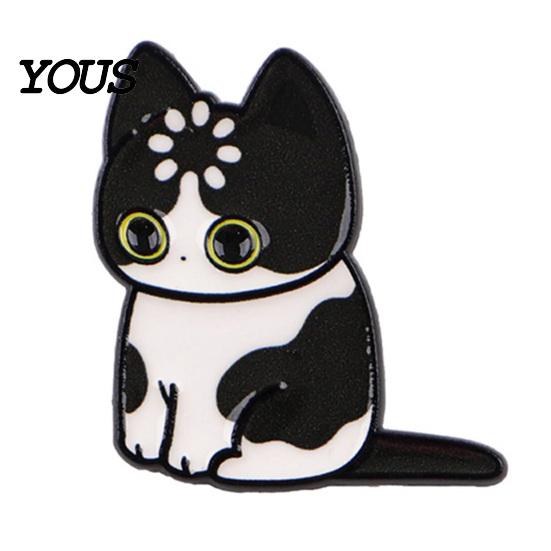 Cat Shape Brooch Cartoon Pin for Clothing, Enamel Kitten Alloy Badge Clothing Accessories Pin, Backpacks Hats Scarves Decorative Accessory,