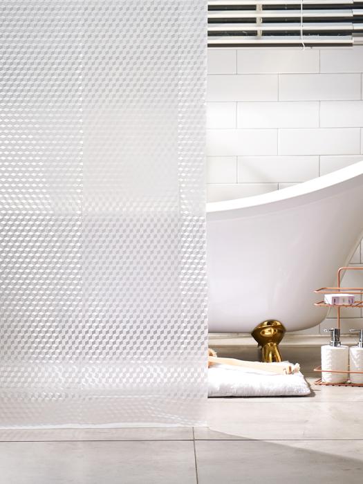 

Surfinia Premium EVA Shower Curtain 3D Glass single type
