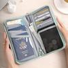 Large Capacity Portable Travel Boarding Passport Holder Wallet Multifunctional Document Organizer Credit Cards Case for Women Men